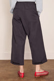 Plan C Taffeta Trousers in Navy
