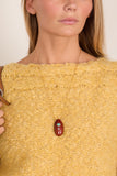 Lizzie Fortunato La Paz Pendant Necklace in Umber/Brown