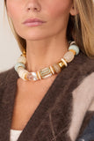 Lizzie Fortunato Monument Collar in Sea Glass Multi