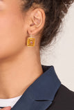 Lizzie Fortunato Tile Earrings in Citrine/Yellow