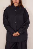 Marni Button Down Shirt in Blue/Black