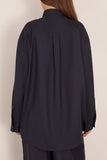 Marni Button Down Shirt in Blue/Black