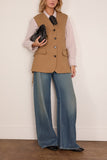 Marni Wool Vest in Biscuit