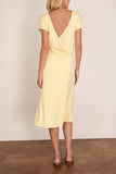 Another Tomorrow Fluid Wrap Dress in Honeysuckle