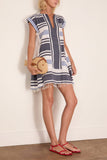 Lemlem Elina Caftan in Marina Blue