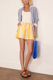 Lemlem Safia Shorts in Mezimuri Yellow