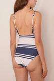 Lemlem Elene One Piece Swimsuit in Ayele Navy