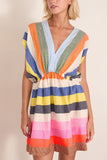 Lemlem Alem Plunge Dress in Pariti Fiesta
