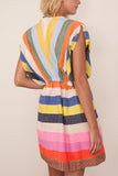 Lemlem Alem Plunge Dress in Pariti Fiesta