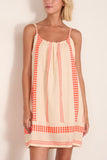 Lemlem Zina Swing Dress in Tigist Flame