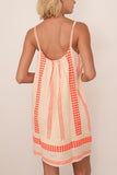 Lemlem Zina Swing Dress in Tigist Flame