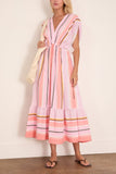 Lemlem Leila Plunge Dress in Kiremiti Pink