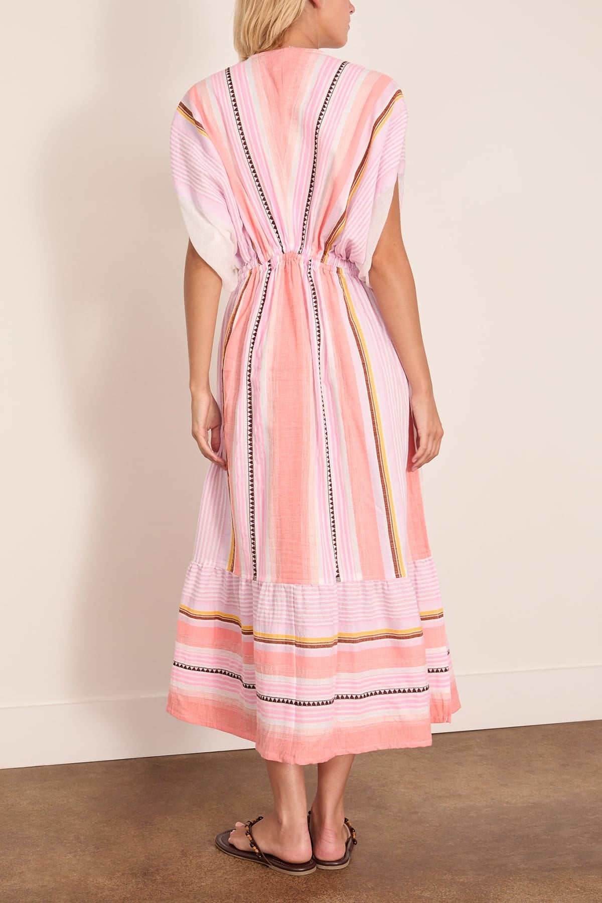 Lemlem Leila Plunge Dress in Kiremiti Pink – Hampden Clothing