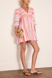 Lemlem Hanna Flutter Dress in Kiremiti Pink