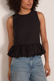 Sea Roni Boatneck Top in Black