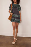 Sea Tulla Print Short Sleeve Dress in Multi