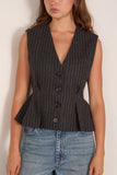 Sea Johanna Pintstripe Vest in Gray