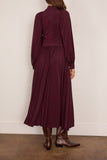 Sea Charlize Print Raglan Dress in Burgundy