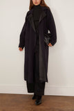 Forte Forte Velour Cloth Cape Coat in Night