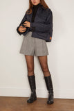 Forte Forte British Cropped Jacket with Corduroy Details in Night