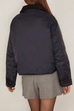 Forte Forte British Cropped Jacket with Corduroy Details in Night