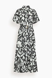 Amir Taghi Blair Dress in Black/Ecru