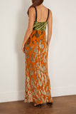 Forte Forte Velvet Slip Dress in Saffron