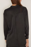 Forte Forte Chic Shirt with Contrasting Details in Black