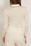 Forte Forte Merino Polo Sweater in Diamond