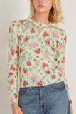 Forte Forte Bouquet Print Alpaca Roundneck Sweater in Lovely