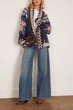 Forte Forte The Highlands Garden Jacquard Oversized Sweater in Night