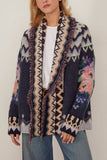 Forte Forte The Highlands Garden Jacquard Oversized Sweater in Night
