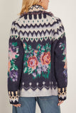Forte Forte The Highlands Garden Jacquard Oversized Sweater in Night