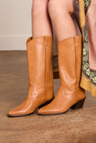 Staud Monty Boot in Cashew Distressed