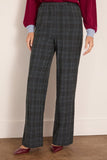 Staud Denali Pant in Ink Blue Plaid