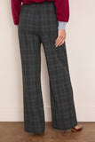 Staud Denali Pant in Ink Blue Plaid