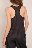 Staud Lynelle Silk Tank in Black