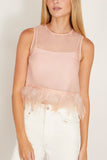Staud Avi Top in Sandrose