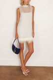 Staud Albee Mini Dress in Ivory
