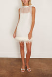 Staud Albee Mini Dress in Ivory
