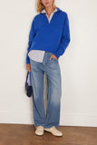 Staud Hudson Cashmere Sweater in Cobalt