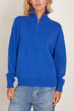 Staud Hudson Cashmere Sweater in Cobalt