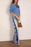 Hellessy Dan Jeans in Medium Wash/Colbalt