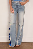 Hellessy Dan Jeans in Medium Wash/Colbalt