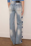 Hellessy Dan Jeans in Medium Wash/Colbalt