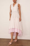 Hellessy Alyx Dress in White/Pink