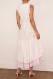 Hellessy Alyx Dress in White/Pink