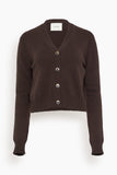Lisa Yang Marion Cardigan in Dark Oak