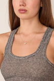 Stoned Fine Jewelry Mini Forget-Me-Not Diamond Necklace in 18k Yellow Gold