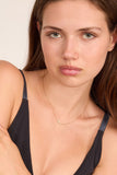Stoned Fine Jewelry Alligator Dainty Chain Necklace in 18k Yellow Gold